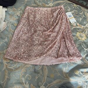 GB Barbie Pink sequin mini skirt S NWT